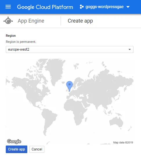 AppEngineRegionSelect