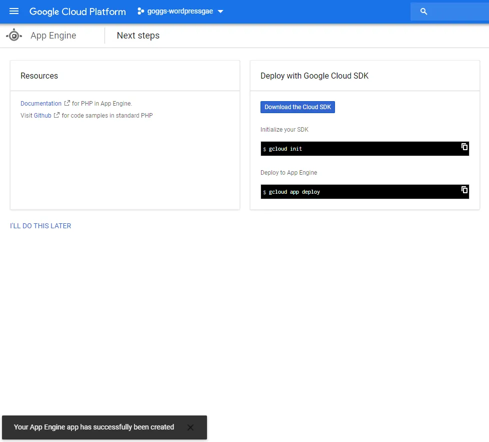 AppEngineSetupCompleted